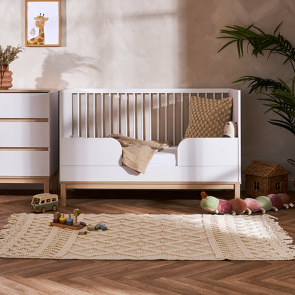 OBABY Astrid Cot Bed – Satin or White