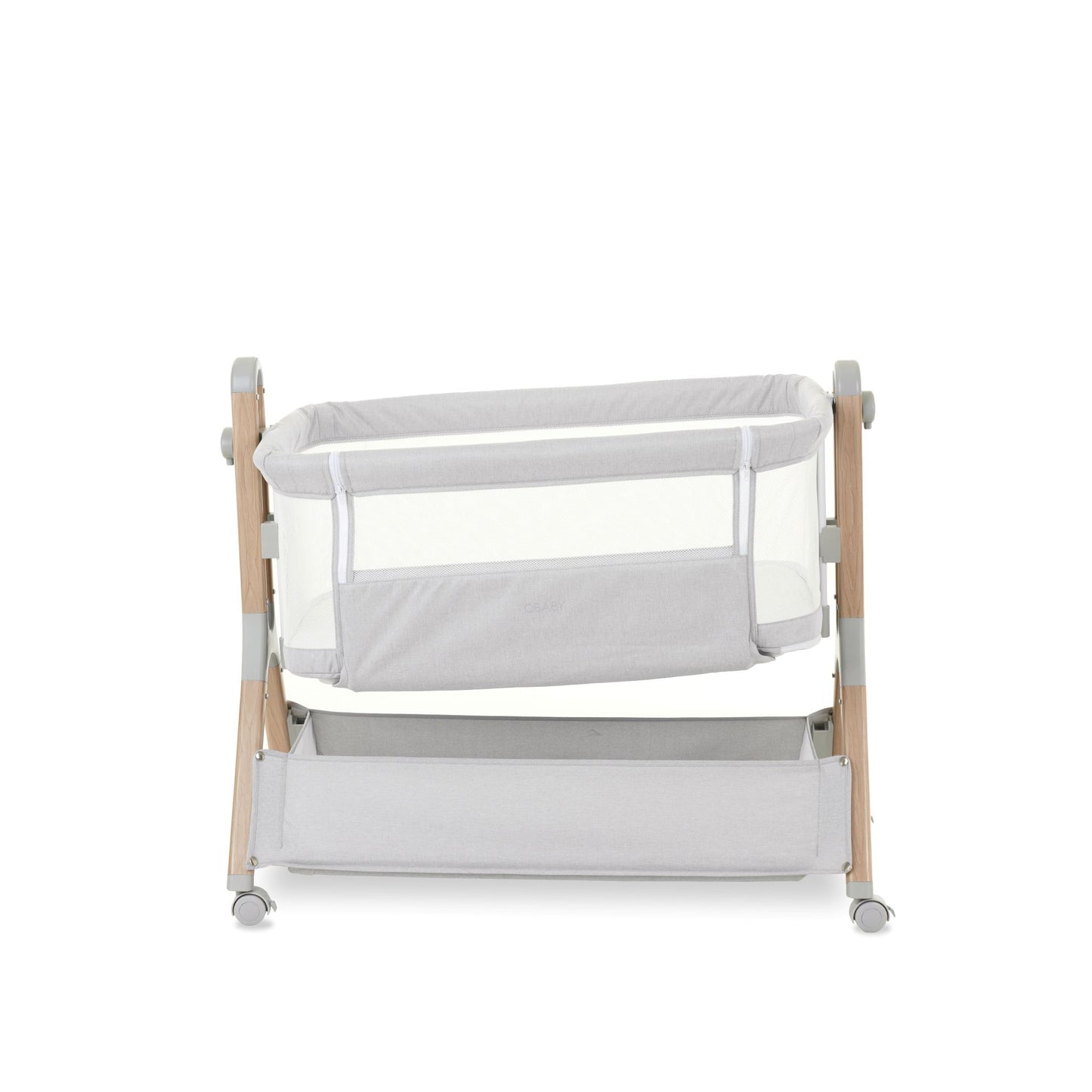 OBABY Cloud Bedside Crib – available in Oatmeal & Grey