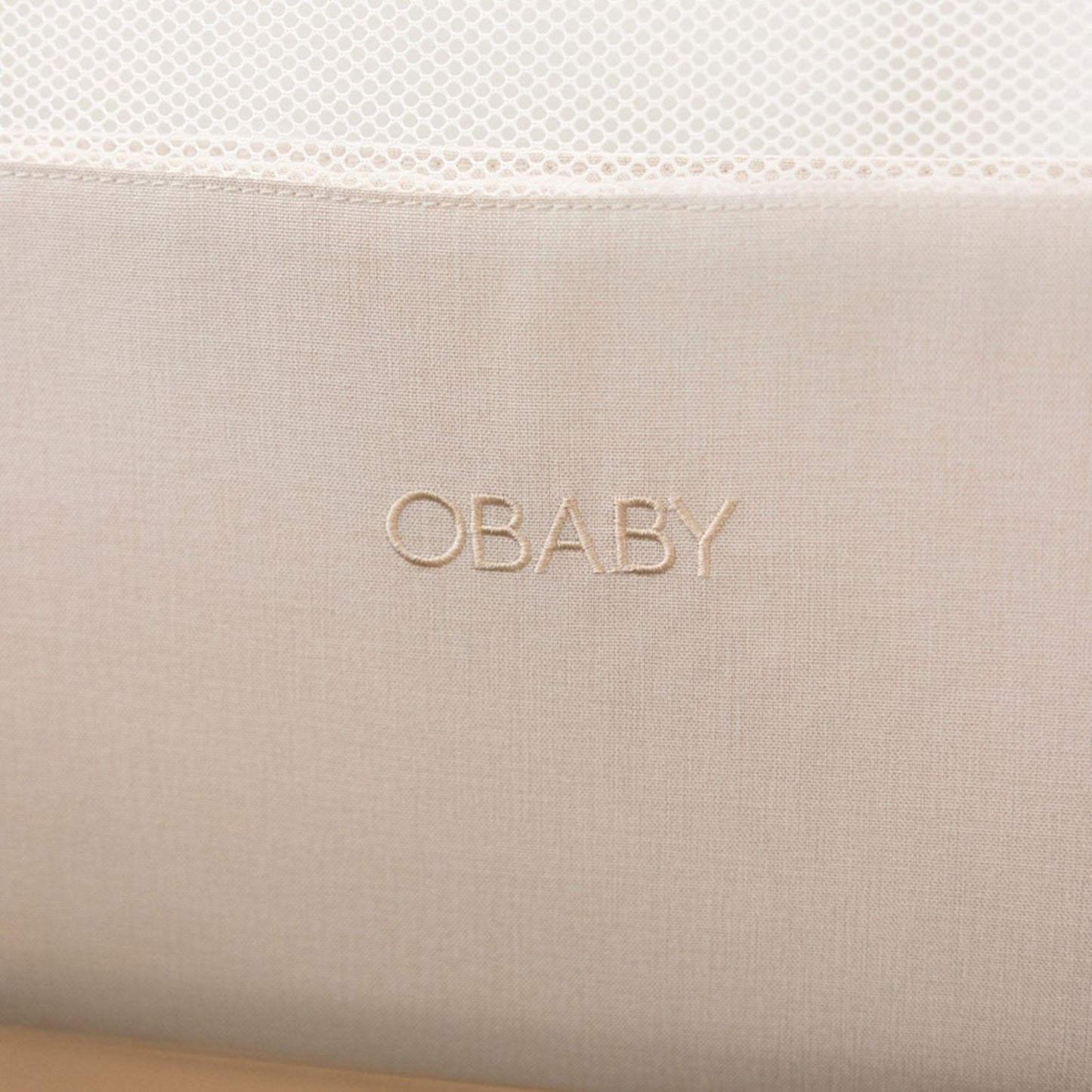 OBABY Cloud Bedside Crib – available in Oatmeal & Grey