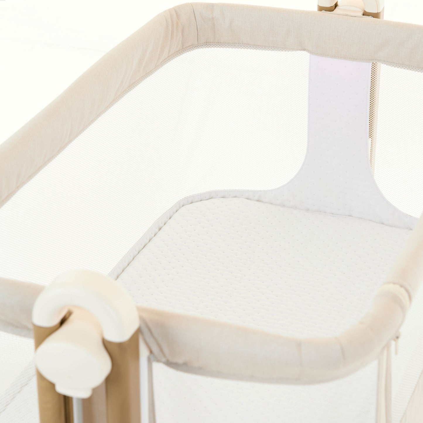 OBABY Cloud Bedside Crib – available in Oatmeal & Grey