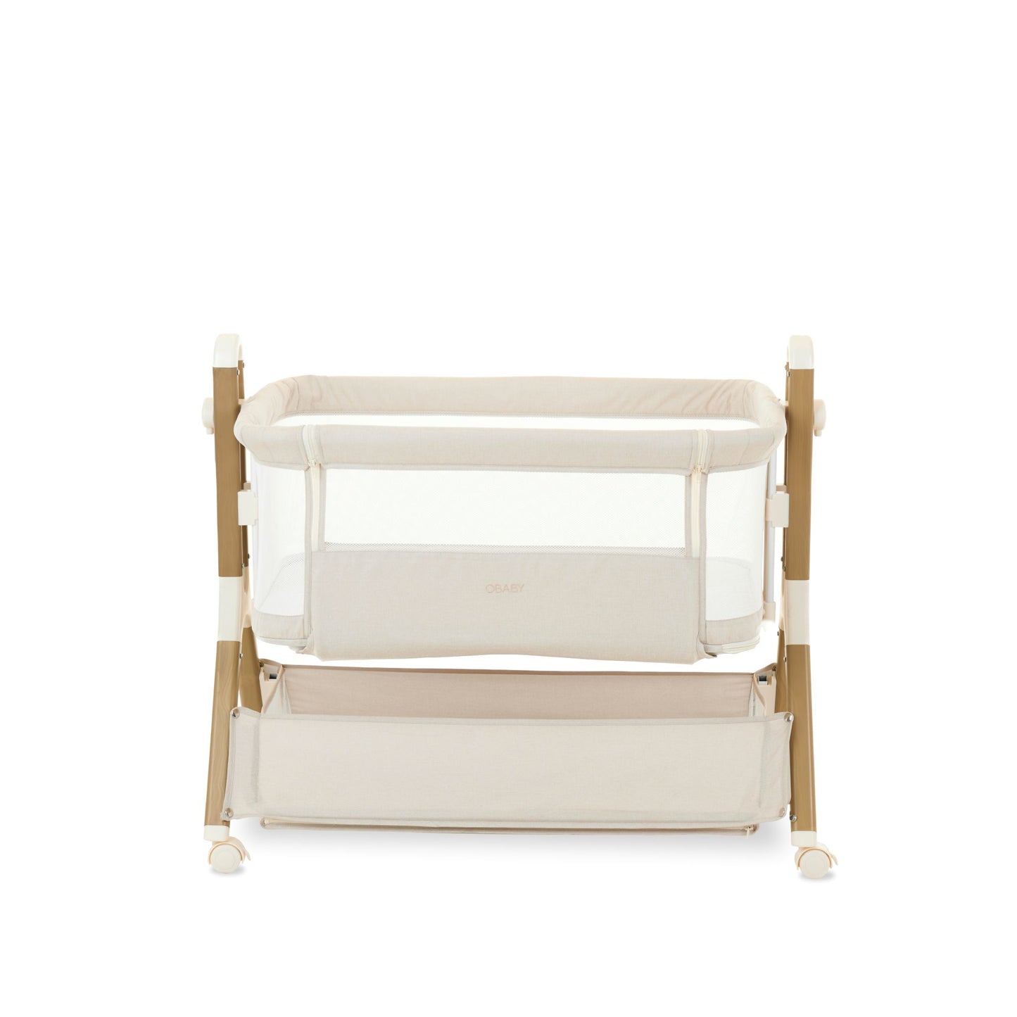 OBABY Cloud Bedside Crib – available in Oatmeal & Grey
