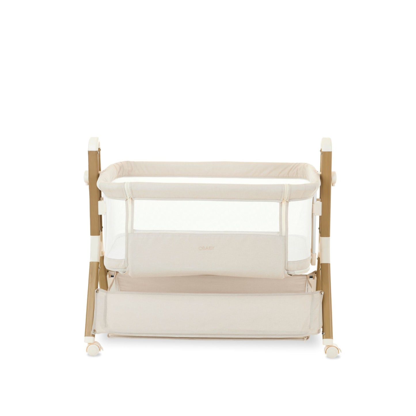 OBABY Cloud Bedside Crib – available in Oatmeal & Grey