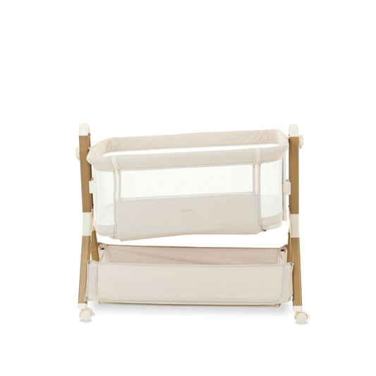 OBABY Cloud Bedside Crib – available in Oatmeal & Grey