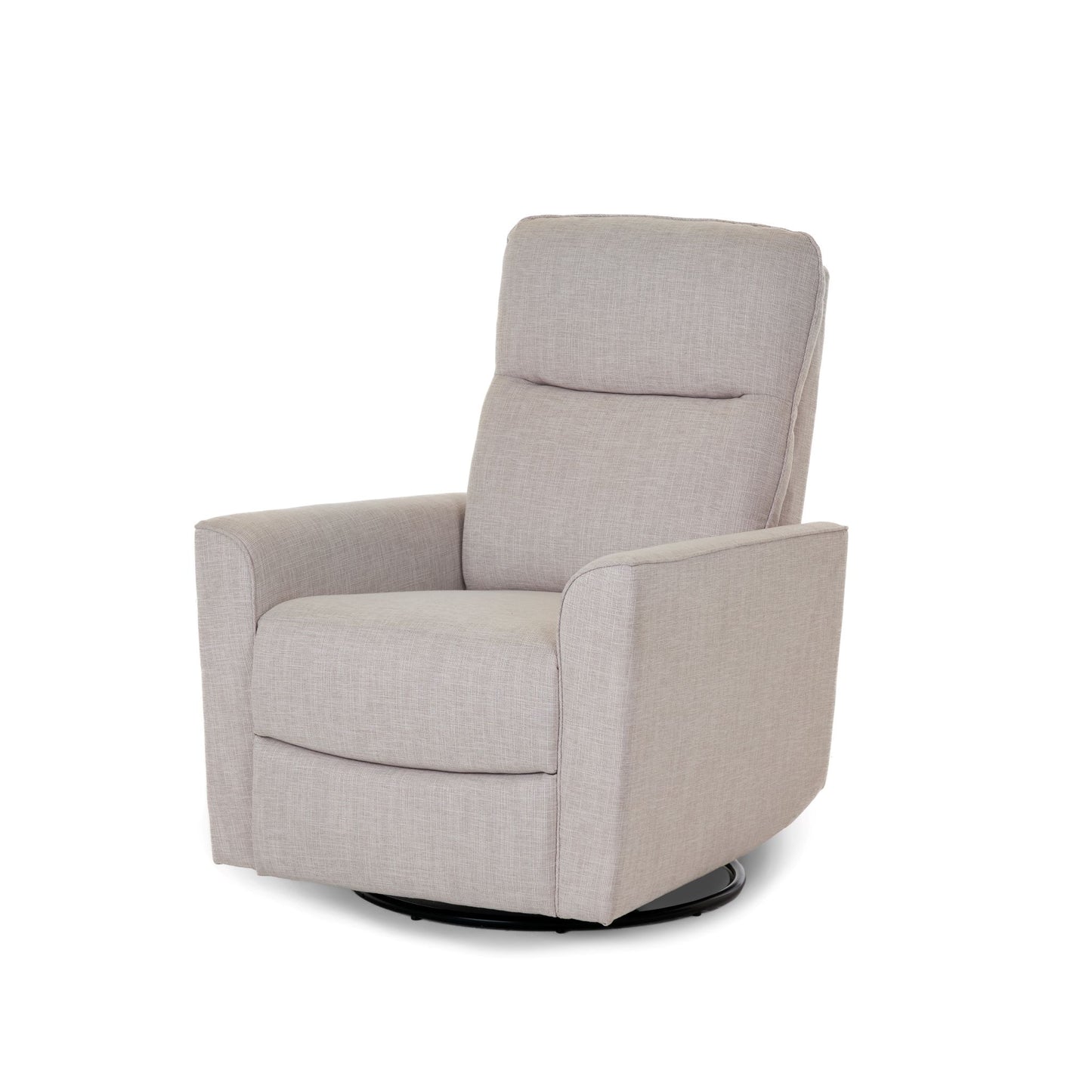 OBABY Savannah Swivel Glider Recliner Chair – Pebble & Oatmeal