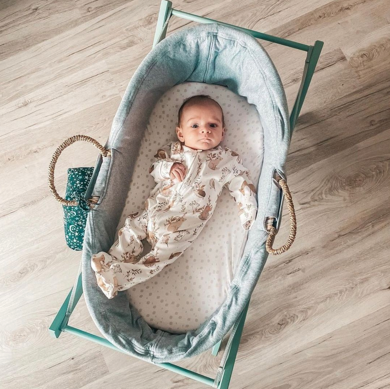 Mokee - Natural Sea Grass Moses Basket - Natural