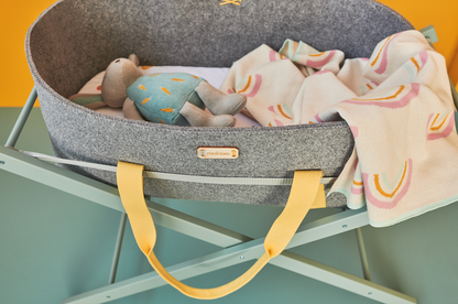 Mokee - WoolNest Moses Basket - Summer Dash