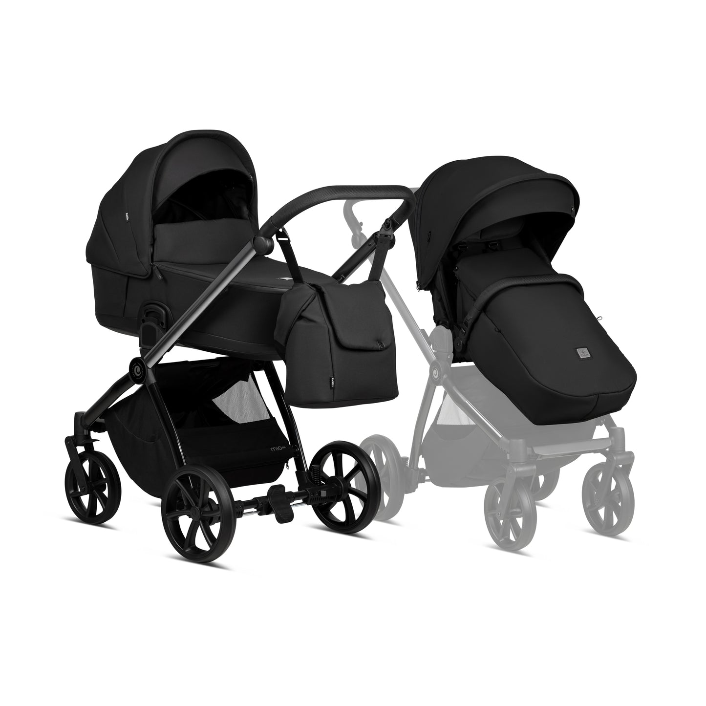 Tutis Mio Plus Thermo Black Edition Collection 2 In 1 Stroller Obsidian 060