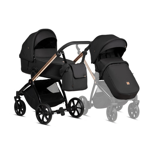 Tutis Mio Plus Thermo Black Edition Collection 2 In 1 Stroller Rose Gold 292