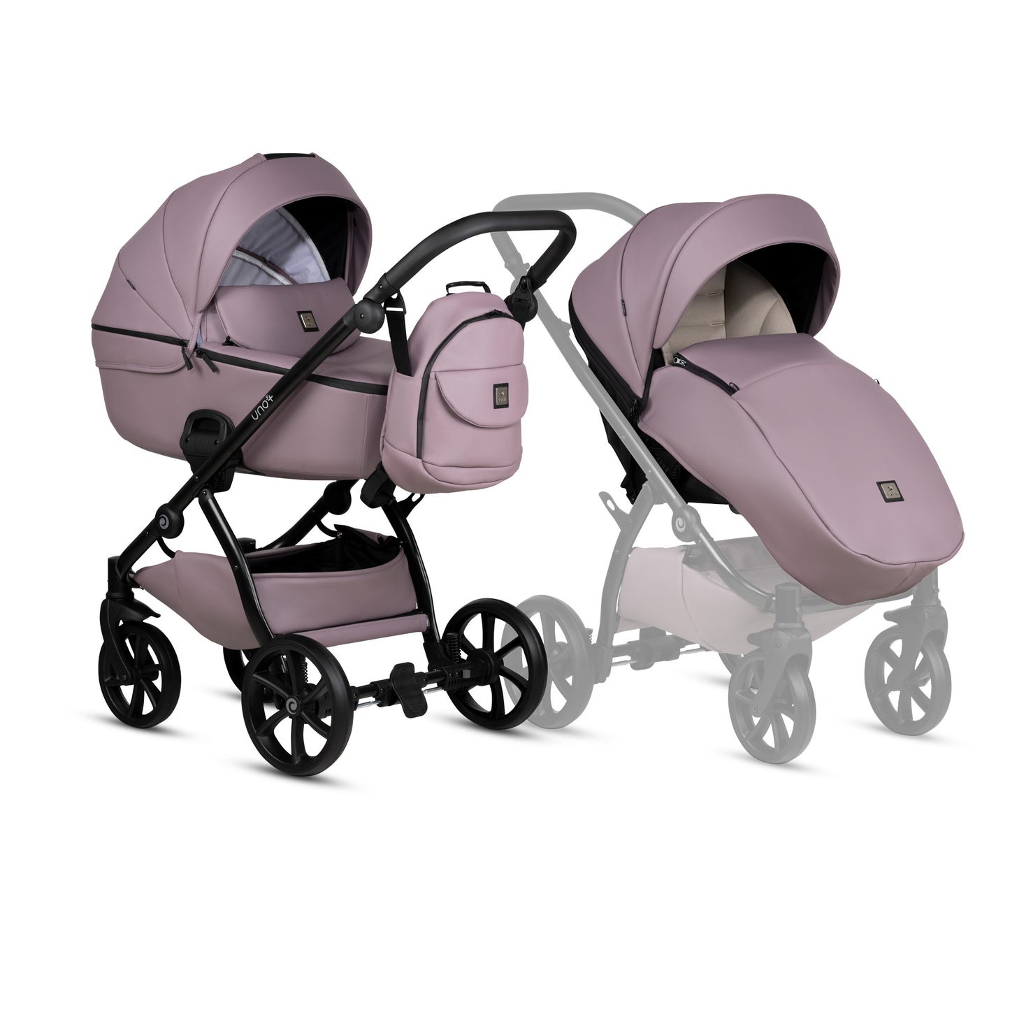 Tutis UNO5+ Leather Mauve 035 2 In 1 Stroller - Various colours available