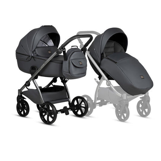 Tutis UNO5+ Leather Licorice 166 2 In 1 Stroller - Various colours available