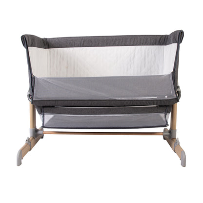 Red Kite Quiet Time Una Bedside Crib/Co Sleeper -  Grey