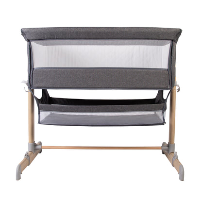 Red Kite Quiet Time Una Bedside Crib/Co Sleeper -  Grey