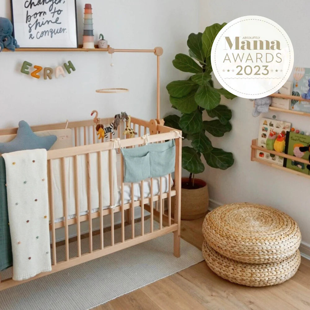 Mokee Mini Cot Bed in Beech