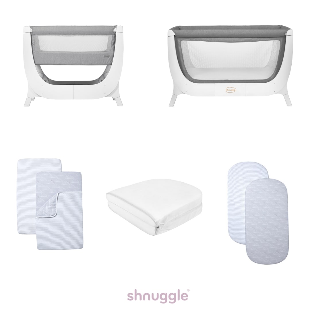 Shnuggle Air Crib, Air Cot Conversion Kit, Air Cot Folding Mattress an ...