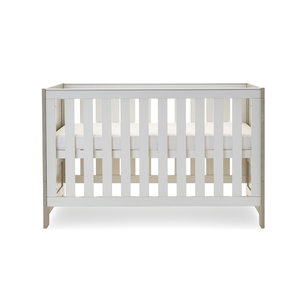 Obaby Nika 3 Piece Room Set - Grey Wash with White, Grey Wash & White Wash