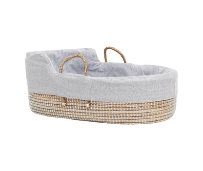 Mokee - Natural Sea Grass Moses Basket - Natural